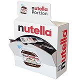 Ferrero Nutella Portionspackungen 40 x 15 g – Nuss-Nougat-Creme Brotaufstrich Spenderbox für Frühstück, Buffet und unterwegs