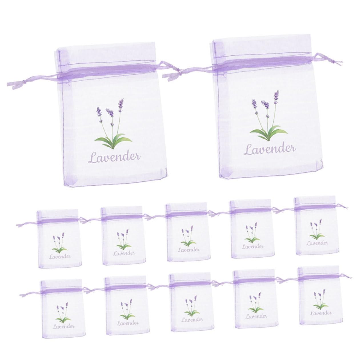 Levemolo 20 Pack Scented Empty Sachet Bags Multi-use Gauze Pouches Drawstring for Spices Perfume Decorative Storage