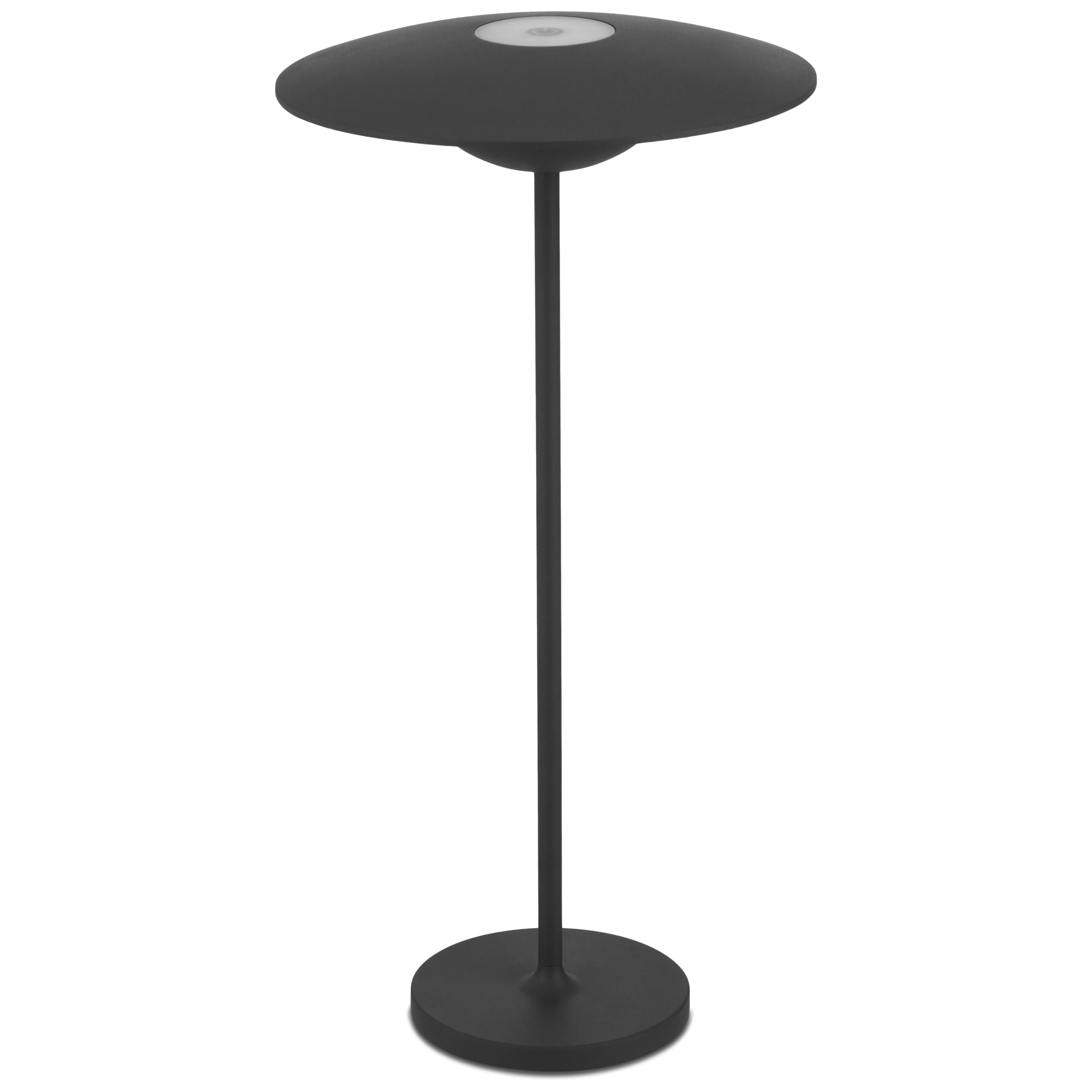 REV Tower lampa stołowa LED, bezprzewodowa, lampka nocna z możliwością ściemniania, lampa stołowa, 200 lm, 2 W, akumulator 4000 mAh, czarna