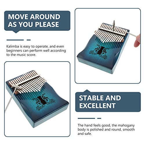 BIENKA Kalimba Thumb Piano 17 Keys: Portable Mbira Finger Piano avec Tuning Hammer Professional Thumb Piano Piano - Les Beatles, Paul McCartney, John Lennon, RIngo Starr, George Harrison BIENKA Kalimba Thumb Piano 17 Keys: Portable Mbira Finger Piano avec Tuning Hammer Professional Thumb Piano Piano – Image 7