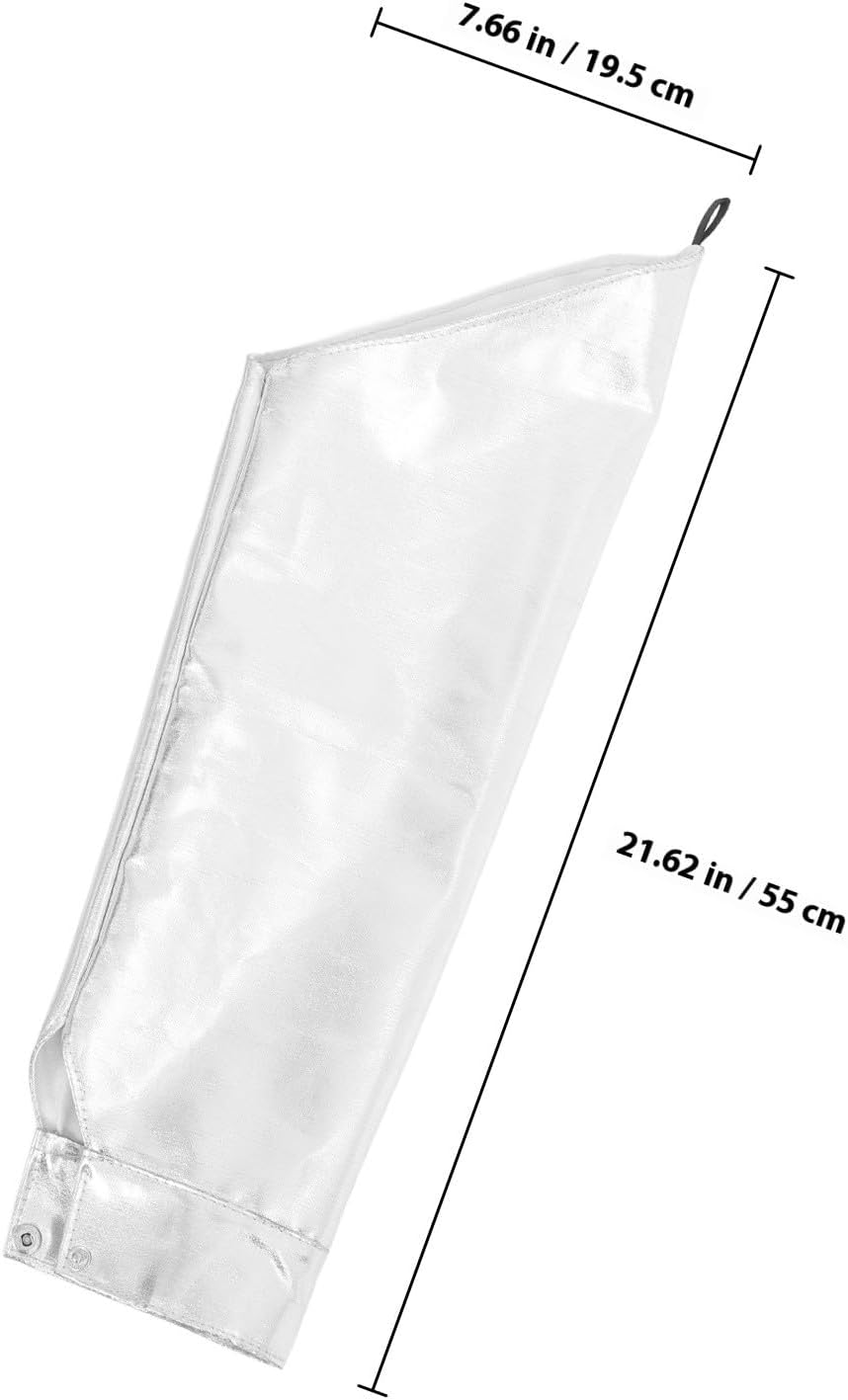 Heat Resistant Aluminum Foil Arm Sleeves High-temperature Protective Sleeve Protectors for Cooking and Industrial Use for Forearm Protection 2pcs