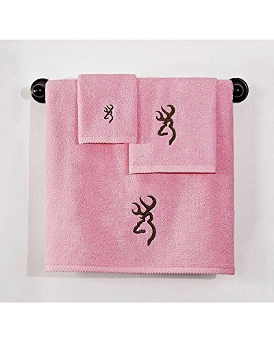 Browning Buckmark Hand Towel Color: Pink