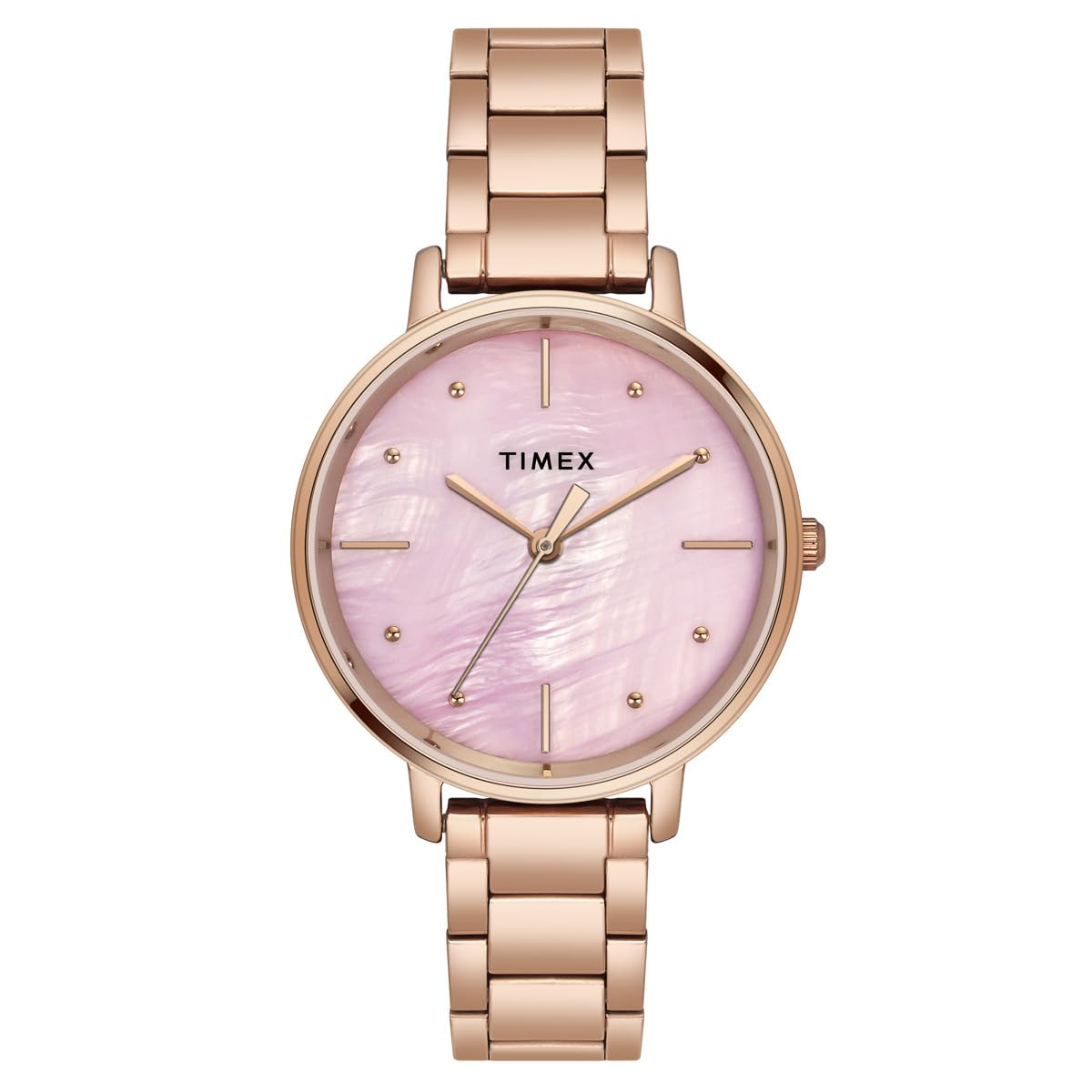 TIMEX Women Pink Round Analog Brass Dial Watch- TWEL15807 (B0CJYD4KPK) Amazon Price History, Amazon Price Tracker