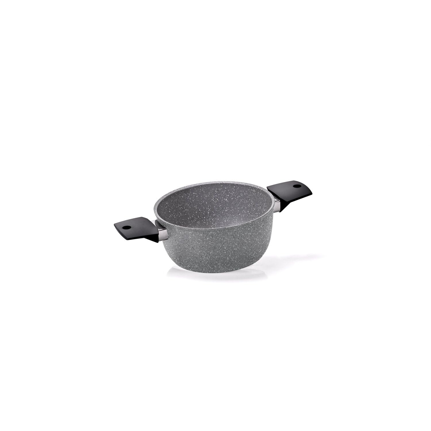 MONETA Batteria di Pentole Ossidiana Stone 8 Pezzi - Set Pentole e Padelle Antiaderenti per Induzione, Fondo Spazzolato, Senza PFOA e Nichel, Adatta a Tutti i Pani Cottura