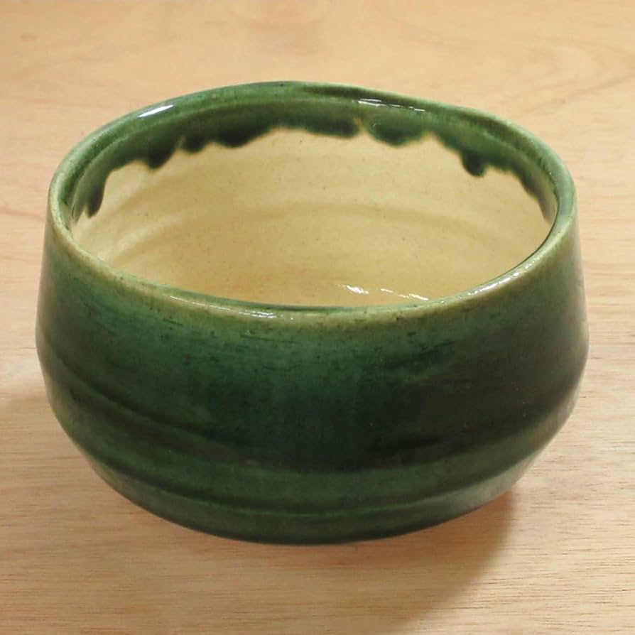 Amazon | 抹茶茶碗 総織部 美濃焼 22d43427-589 | 【美濃焼】四季彩