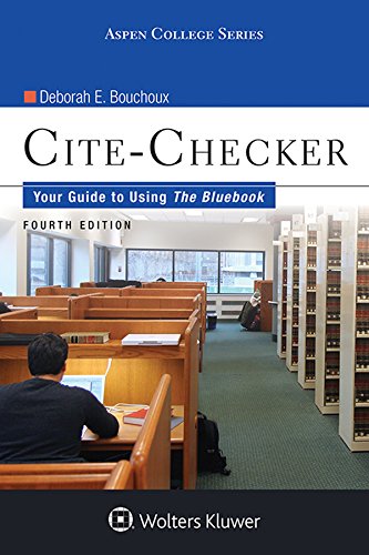 Télécharger Cite-Checker: Your Guide to Using the Bluebook (Aspen College Series) (English Edition) PDF Ebook En Ligne