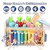 Juguetes Montessori 1 Años, 9 in 1 Madera Cubo de Actividades con Instrumentos Xilofono, Juego de Pesca, Puzzles, Juegos Sensoriales Educativos para Niñas Niños 1 2 3 Años Regalos Bebes 12-18 Meses #4