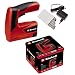 Einhell Zszywacz akumulatorowy TC-CT 3,6 Li (3,6 V, 1,3 Ah, 30 strzałów/min, ergonom. Softgrip, bezpieczny nos, dostawa wraz z metalowym pudełkiem, ładowarką i zszywkami)