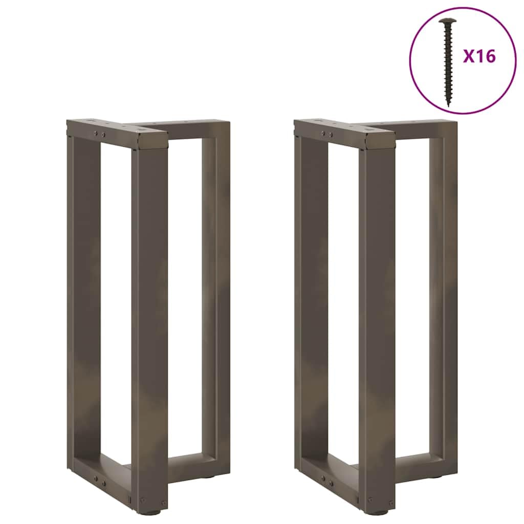 Generisch Gambe per tavolo a T, 2 pezzi, in acciaio, 50 x 35 x 91 cm