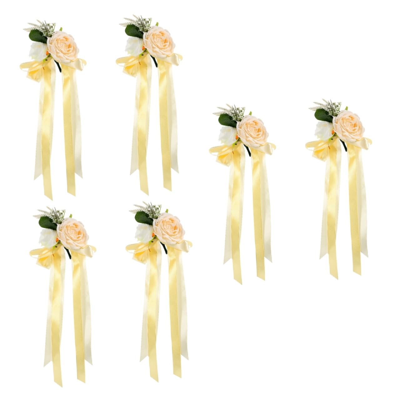 Zerodeko 6stücke Hochzeitsauto Blumen Dekorationen Für Rückspiegel Künstliche Rosen Für Hochzeitsfahrzeuge Lebensnahe Blumenarrangements Für Braut Und Bräutigam