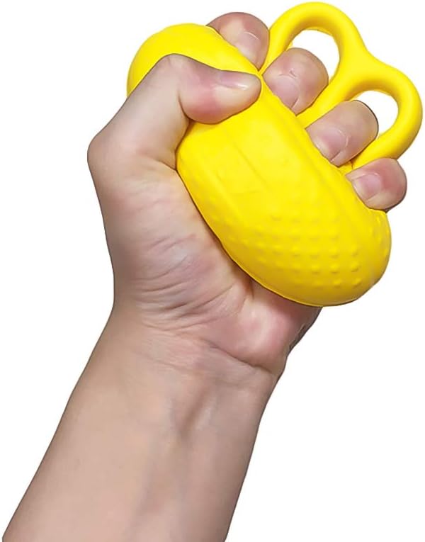 イエロー リハビリ ボール 器具 手 鍛える 握力 トレーニング 介護 グッズ 脳卒中 脳梗塞 35 Off エクササイズ