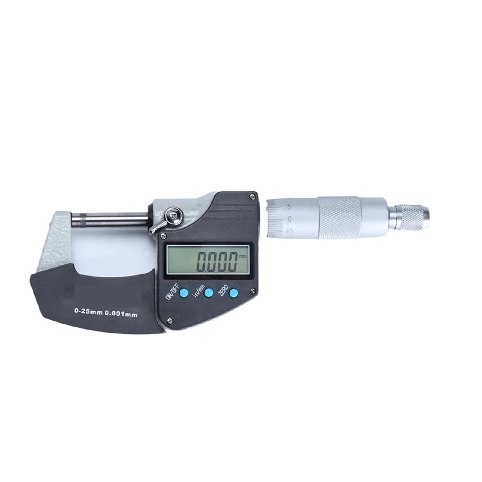 SWENEEN Digital Thickness Gauge 0.001Mm Digital Micrometer Electronic Outside Micrometers Chrome Plated Caliper Gauge Measuring Tools 0-25-50-75-100Mm,0-25mm