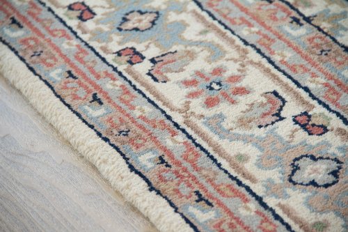 Steffensmeier Orientteppich Herati | 100% Schurwolle | Handgeknüpft | Beige, Größe: 80x400 cm – Bild 3