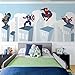 La chambre des enfants de bande dessinée fond d'écran spiderman le capitaine américain superman chambre garçon papier peint maternelle 3d murale200cm×140cm