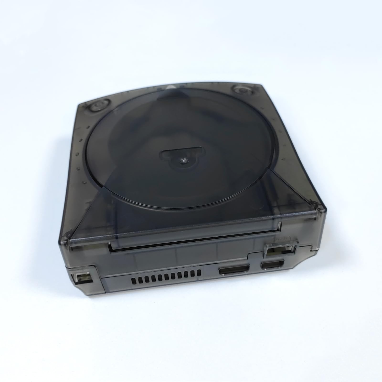 Hzxkqmil Coque de rechange pour console de jeux vidéo SEGA Dreamcast DC Retro - Plastique translucide - Accessoires pour Dreamcast DC - Noir transparent