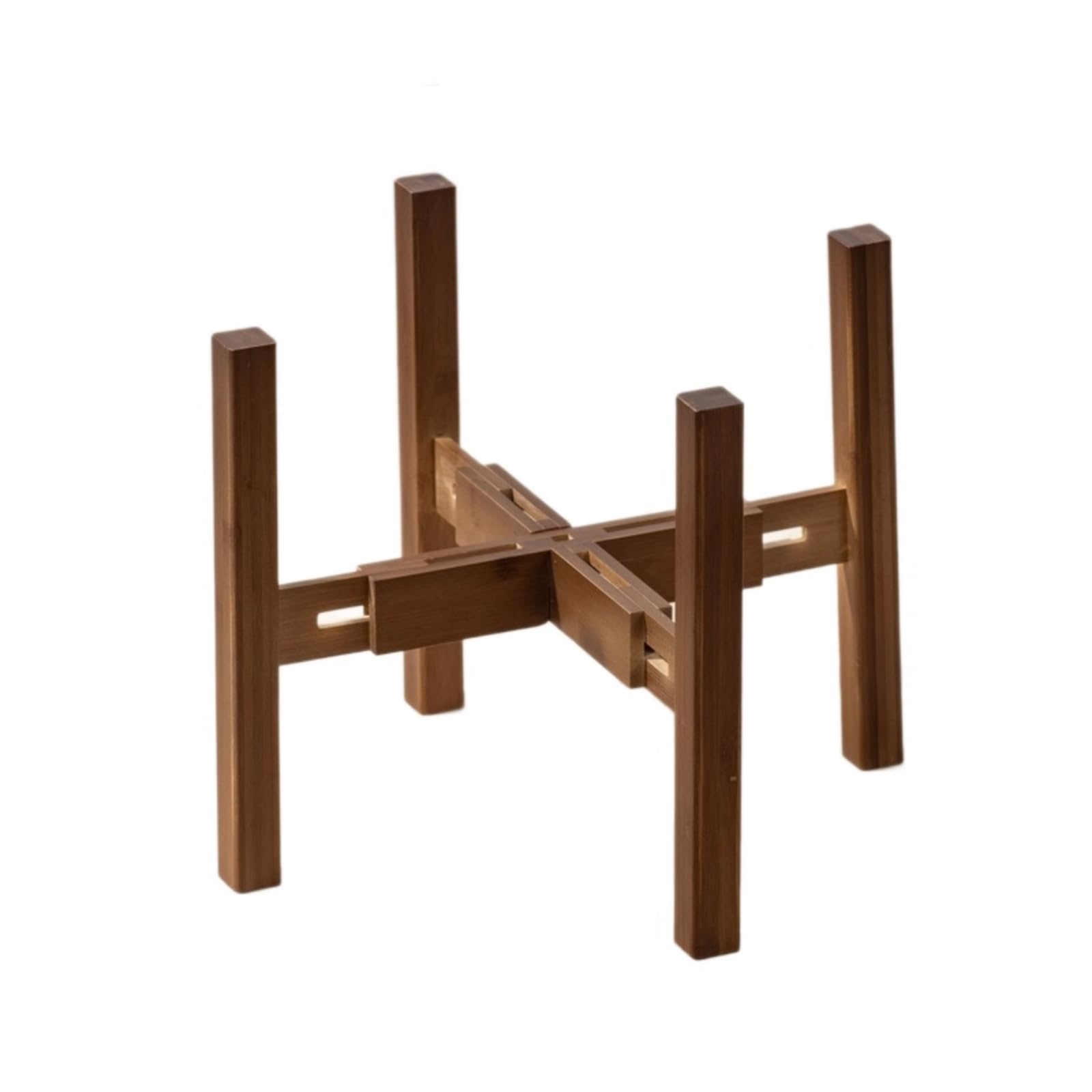 HDOYTXXM Modifiable Width Extendable Plant Stand Reinforced Meet Frame Unwavering Wooden Shelf for Garden Deck Detachable Meet Frame Shelf