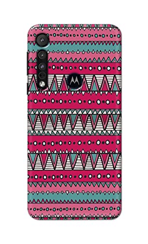 Image of Printed Hard Back Cover Case for Motorola One Macro Back Cover (Geometric Vintage Pattern) -1803