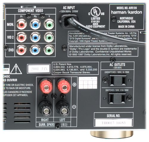 Amazon.com: Harman Kardon AVR 510 Audio 