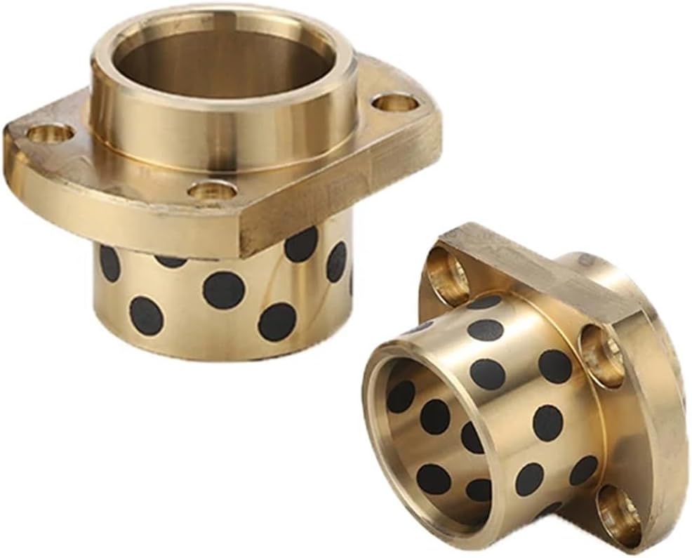 Flanged Bronze Impregnated Graphite Oilless Bushing Linear 54 * 6/25 * 33 * 35/40/50/60/70 2535/2540/2550/2560/2570 25mm Diameter(54x6 25x33x35,4 PCS)