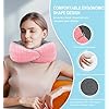 Travel Neck Pillow Memory Foam Airplane Neck Pillow With 360 Degree Comfort And Breathability Travel Essentials For Airplanes Home And Car Pink