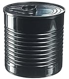 smirnoff lata negra Capacidad: 60 ml. 25 Mini vasitos de plástico – Forma de lata, color negro