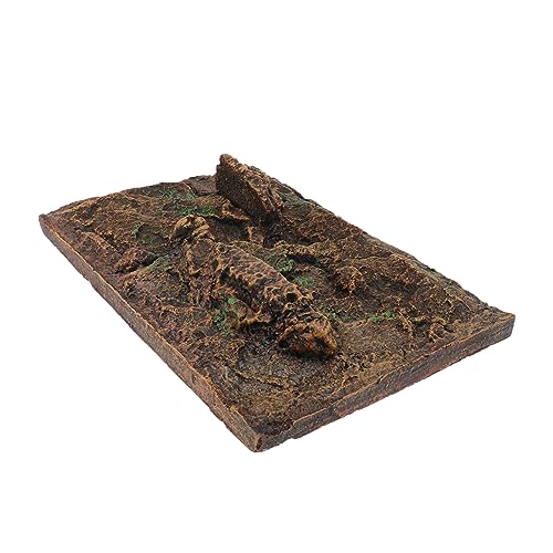 CIYODO 1Pc Tortoise Tank Decorative Board Durable Aquarium Background Natural Look Reptile Tank Landscaping Board for Terrarium Random Colors