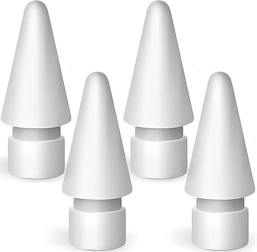 Paquete de 4 puntas de repuesto para Apple Pencil de 2 generación y Apple Pencil de 1 generación, accesorios de puntas de lápiz Apple actualizadas