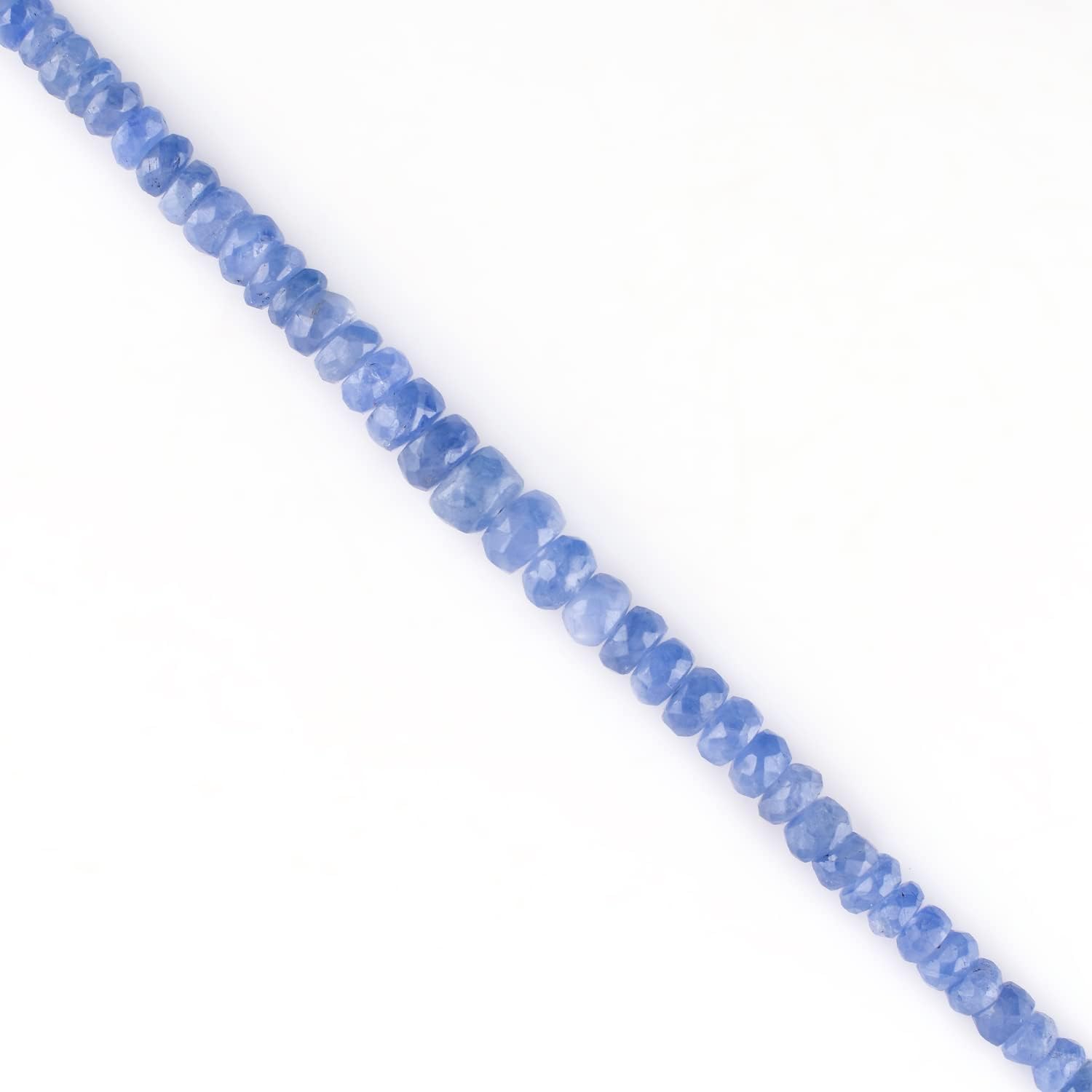 InfinityGemsArt Sapphire Bracelets For Women Real Burma Blue Gemstone Beaded Dainty September Birthstone, Chakra Crystals 14K Rose Gold Plated 925 Sterling Silver Chain 8 inch Birthday Jewelry For Her