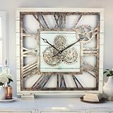 PERFECTO PARA TODAS LAS HABITACIONES | Este reloj único de estilo industrial vintage Steampunk con engranajes reales en movimiento es el reloj perfecto para decorar una pared en la cocina, sala de estar, dormitorio, baño, sala familiar, estudio, oficina, restaurante, lugar de trabajo... ¡en cualquier lugar!