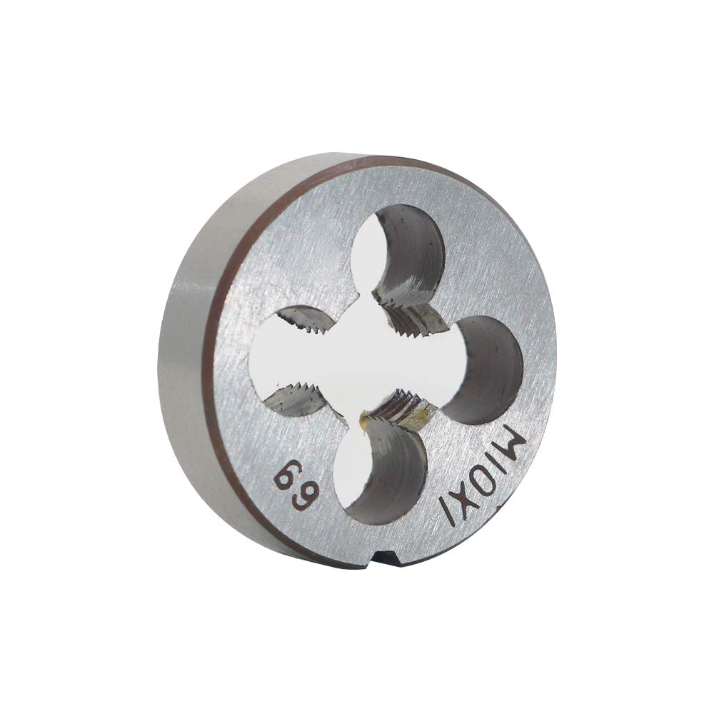 HSS 10mm X 1 Metric Right Hand Round Die, Machine Thread Die M10 X 1mm Pitch for Mold Machining, Alloy Steel, It Can Process Steel, Cast Iron, Copper And Aluminum. โ image 1