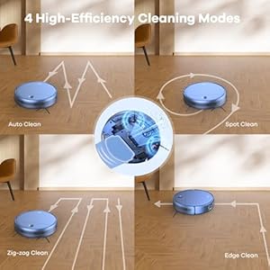 ZCWA Robot Vacuum and Mop Combo, 2 in 1 Mopping Robot Vacuum Cleaner with WiFi/App, Robotic Vacuum with 2300Pa Suction, Slim, Self-Charging, Ideal for Hard Floor, Pet Hair and Low Pile Carpet ZCWA Robot Vacuum and Mop Combo 2 in 1 Mopping Robot Vacuum Cleaner with WiFiApp Robotic Vacuum with 2300Pa Suction Slim Self Charging Ideal for Hard Floor Pet Hair and Low Pile Carpet