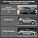 PARTZER Floor Mats for Toyota Corolla 2020-2025 Sedan (Not Fit for Hatchback and Cross), Custom Fit All-Weather TPE Floor Liners, Front & 2nd Row Mat for Corolla Car Accessories