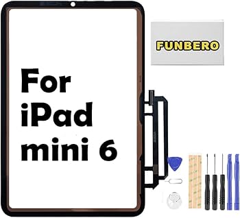 Amazon.co.jp: Funbero For iPad mini 6 A2568交換修理用タッチパネル