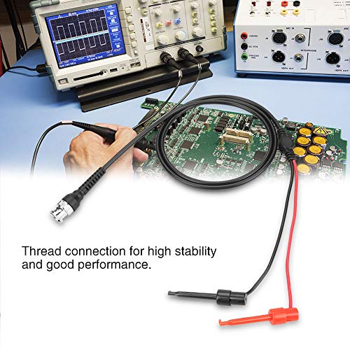 Image of Joyzan BNC to Test Hook Clips,Mini Dual Probe Coaxial Cable Leads Set P1020 | Testing Plunger Probes Ended IC Male Plug Oscilloscope Minigrabber Accessories 50Ω Coax Machine Signal Generator Multimeter