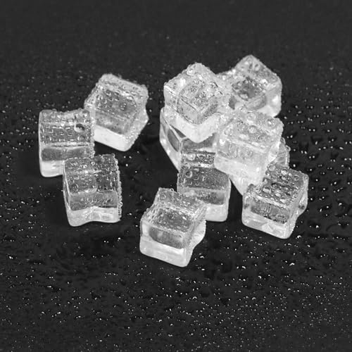 100 Cubos de Hielo de Acrílico Cuadrados de 12 mm miniatura 3
