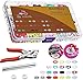Produktbild BSET BUY 200sets Hohle Feste Druckknöpfe Set 9.5mm Spielanzug Snaps ZangeSchnalle Metall Ring Button Fastener Tool, Nieten für Baby Kinderbekleidung Sewing Craft (Mehrfarbig)