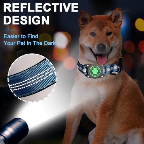 Ytanest Reflective AirTag Dog Collar, Waterproof Air Tag Dog Collar Holder - Image 4