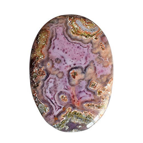 Agate naturelle violette passion 21 cts ovale 30x21mm pour la création de bijoux uniques