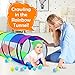 Imagen de Wilwolfer Túnel de Juego Infantil para Bebés 180cm Túnel para Gatear con Ventana de Malla