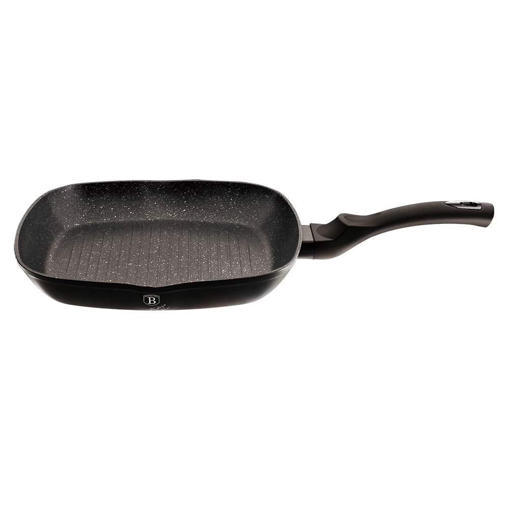 Berlinger Haus Set 3 Padelle Antiaderenti In Alluminio Forgiato, Rivestimento Marmo Metallico, Adatte A Induzione, Colore Chiaro Di Luna, Misure Varie - 2