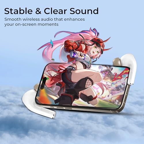Image of TP TROOPS Wireless Earbuds with Touch Controls, 30 Hours Battery Life, Bluetooth in-Ear Headphones, TWS with Bluetooth v5.4(Beige)