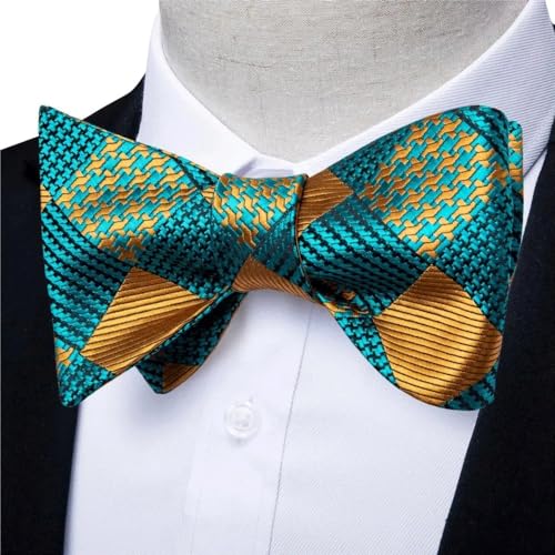 Set de Corbata de Moño a Cuadros para Hombre miniatura 3
