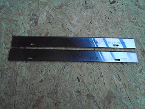 Lames HSS INCA fers anti vibrations pour eliminer les traces de rabotage 510 550