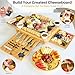 Charcuterie Boards Set – Large Bamboo Cheese Board & Platter with Charcuterie Accessories, Housewarming Gifts for New Home, Christmas, Bridal Shower, New House Gift
