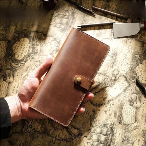 Wallet Multifunctional Retro Wallet Long Clutch(Blue)4