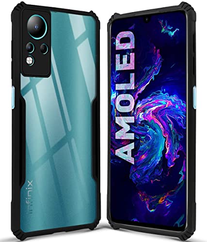 Image of Jkobi Back Cover Case for Infinix Note 11 (Shockproof with Polycarbonate Clear Panel | Professional Black)
