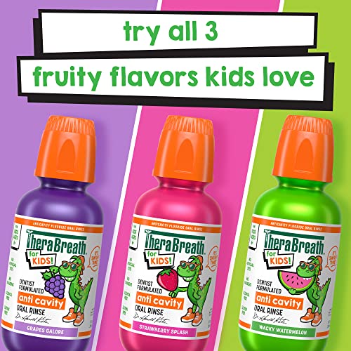 Therabreath 697029995099 Kids Organic Wacky Watermelon Mouthwash thumb #6