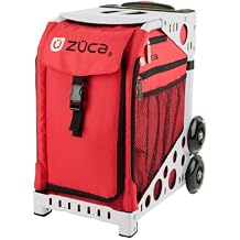 ZUCA Bag Chili Insert & White Frame w/Flashing Wheels