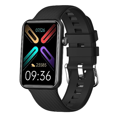 Image of GIZMORE Slate 1.57 inch AOD Display | AI | Sports Modes | SpO2, BT Calling Smartwatch (Black)