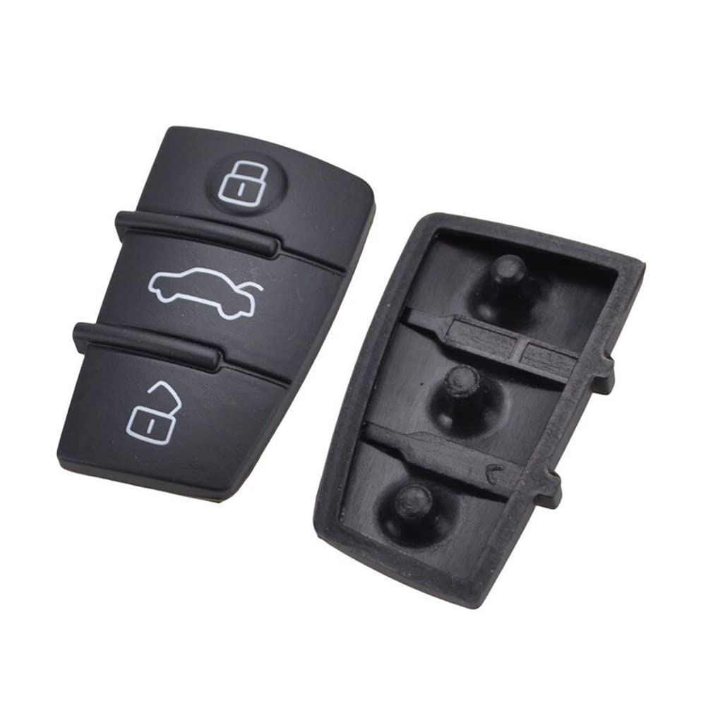 Touches De Clé Audi - Lot De 2, Boutons En Silicone, Pour A3, A4, A6, Q5, Etc. !